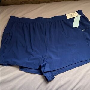 Coastal Cove Blue Athletic Shorts 22W